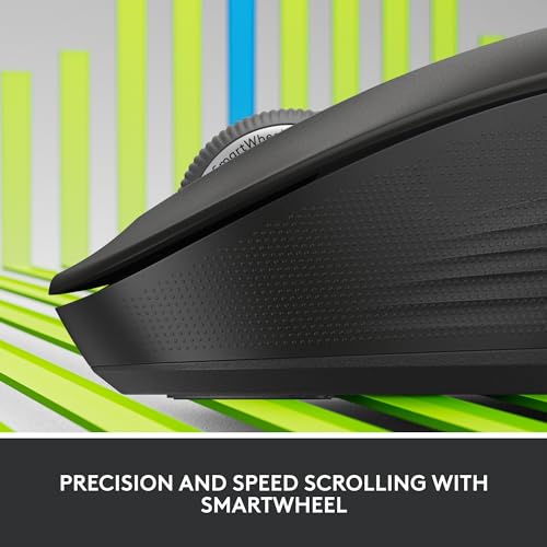 Logitech Signature M550 L Full Size Wireless Mouse - for Large Sized Hands, 2-Year Battery, Silent Clicks, Bluetooth, Mult...