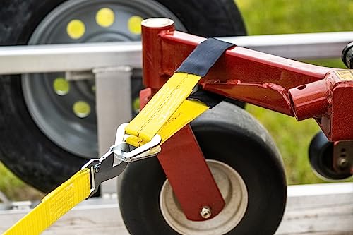 Keeper – 2” x 24” Premium Axle Tie Down Strap with D Rings - 3,333 lbs. Working Load Limit and 10,000 lbs. Break Strength,...