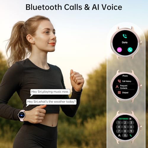 Smart Watch for Men Women(Answer/Make Calls), Smartwatch Built-in AI Voice, 1.27" HD Fitness Tracker with Heart Rate/Slee...