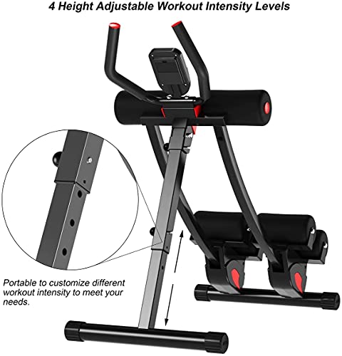 WINBOX Ab Machine Multi-Functional Exercise Equipment for Home Gym, Height Adjustable Abs Workout Equipment