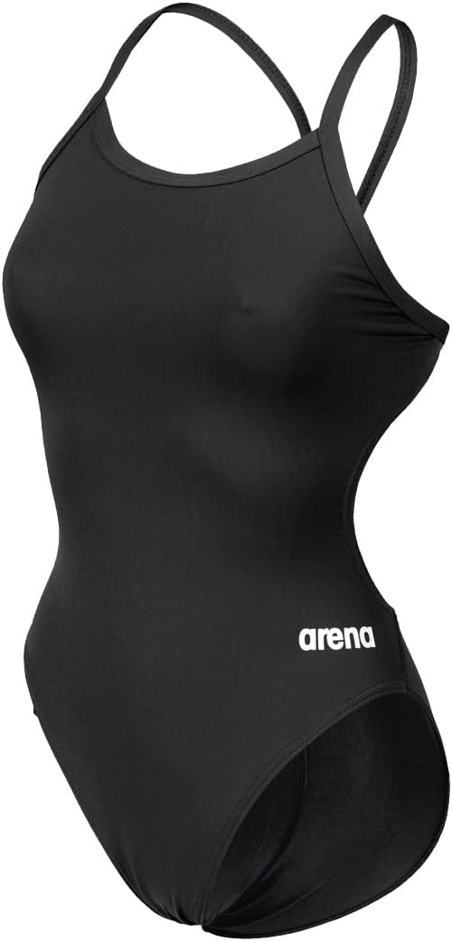 Arena Womens Solid Team Swimsuit Challenge Back MaxLife Open Back Bathing Suit Athletic Swimwear