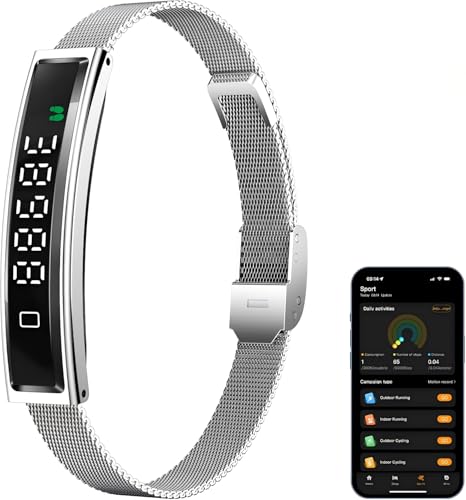Health Smart Bracelet,Fitness Tracker with Heart Rate, Sleep Monitoring, Blood Oxygen, Step Counting for iOS and Android, ...