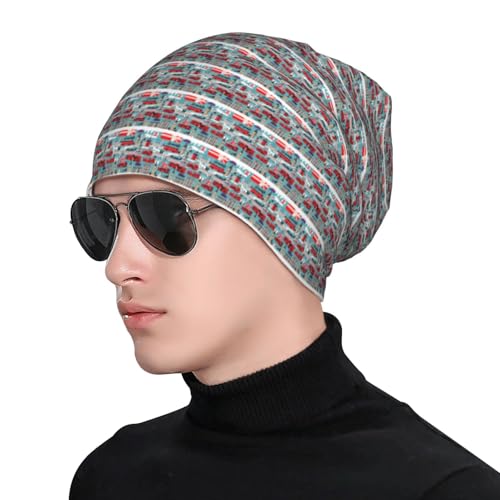 sackhg I Like London Print Winter Beanie Hat Men Women Soft Lightweight Thermal Cap for Outdoor Skiing Wear Black
