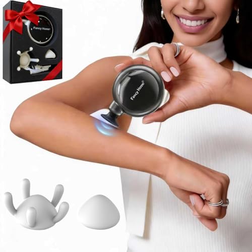 Fancy Home® Mini Massage Gun - Small Titan | Palm-Sized Deep Tissue Massager Gun, Unique Circular Pocket Muscle Massage Gu...