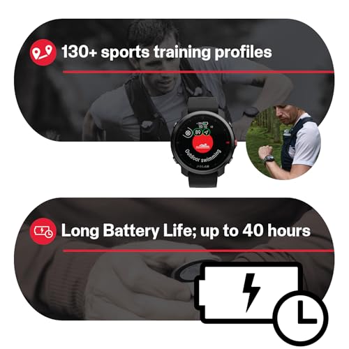 POLAR Grit X - Rugged Multisport GPS Smart Watch - Ultra-Long Battery Life, Wrist-Based Heart Rate, Military-Level Durabil...