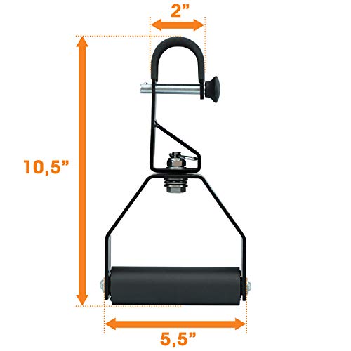 Yes4All Rotating Pull Up Handles for Pull Up Bar/Pull Up Grips/Barbell handles with Non-Slip & Foam Pad Grips - Twist Moti...