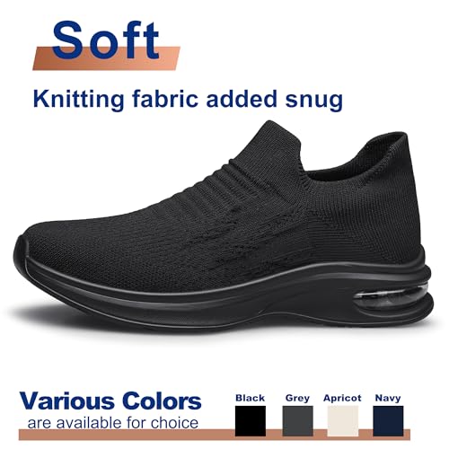 Mens Walking Shoes Slip on Lightweight Running Shoes Workout Athletic Tennis Shoes Gym Sneakers