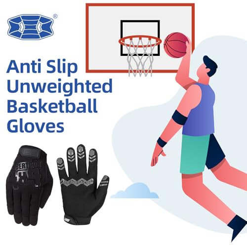 Seibertron Anti Slip Basketball Gloves - Unweighted Ball Handling Gloves for Training or Driving