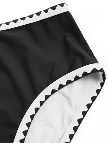 ZAFUL Tankini Swimsuit Tummy Control Bathing Suits Two Piece Swim Top with High Waisted Bottom
