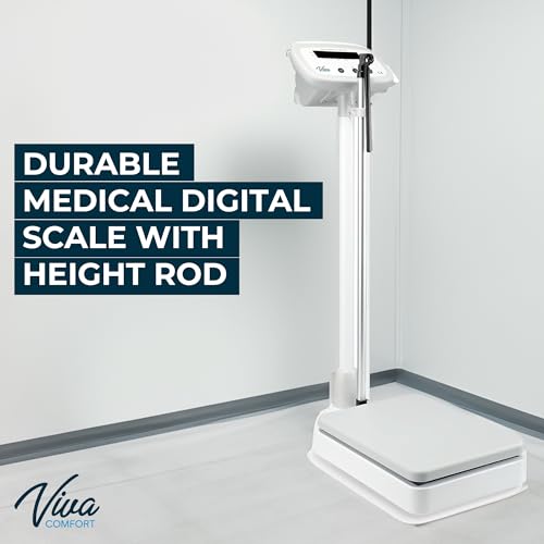 VivaComfort Digital Medical Scale for Body Weight, 660 LBs Weight Capacity Digital Medical Grade Doctor Scale, Professiona...