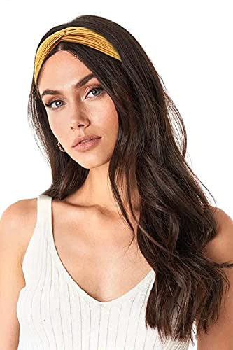 Huachi Headbands for Women Twist Knotted Women Head Bands Boho Stretchy Hair Bands Non Slip for Girls Criss Cross Turban P...