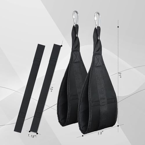 Hanging Ab Straps for Pull Up Bar: Gym Ab Sling Straps for Arm Pull up Workout Support for Training Knee and Leg Raises