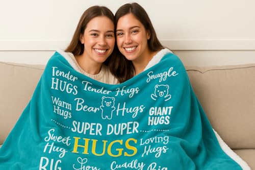 Piwaka Hug Blanket for Women - Get Well Gifts for Comfort & Care, Cozy Soft Flannel Fleece Throw, Surgery Recovery, Thinki...
