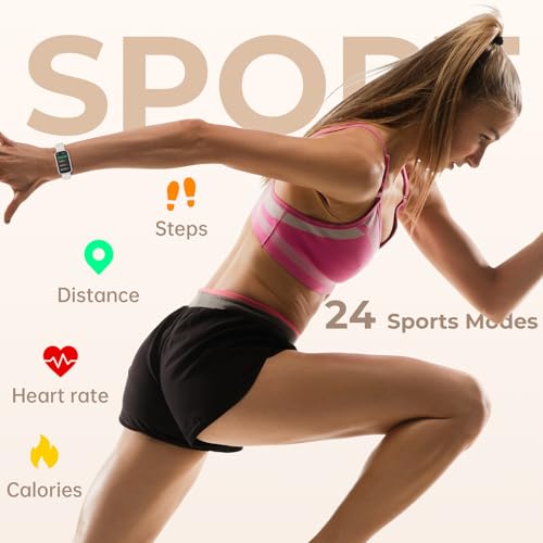 TIFOZEN Health Fitness Tracker Smart Watch with 24/7 Heart Rate, Blood Oxygen, Sleep Tracker, Pedometer, 3 Colorful Bands...