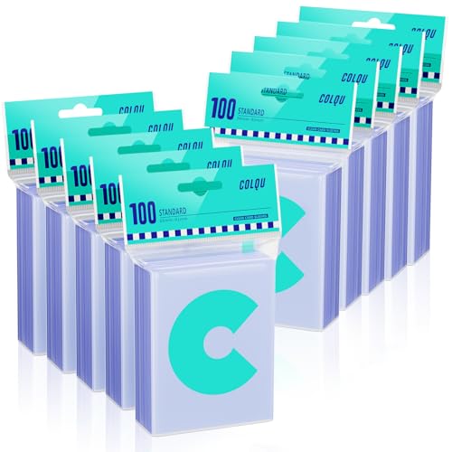 1000ct Clear Card Sleeves for Trading Cards, Soft Baseball Sports Card Sleeves, Soft Plastic Protector Fit for MTG Game St...