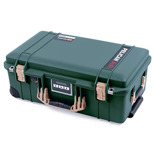 Trekking Green & Tan Pelican 1535 Air case. Comes empty with wheels.