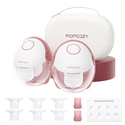 Momcozy Breast Pump Hands Free Mobile Style | M6, Wearable Breastfeeding Pump Ideal Rhythm for More Milk, DoubleFit Flange...