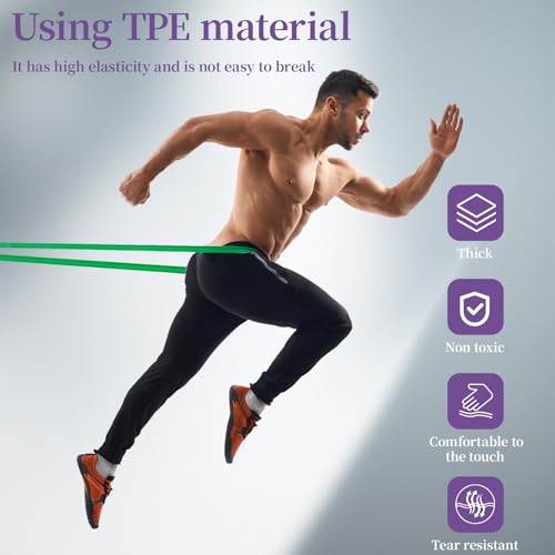 Resistance Bands for Working Out, Pull Up Assistance Bands, Exercise Workout Bands for Men & Women, Gym Bands with Door An...
