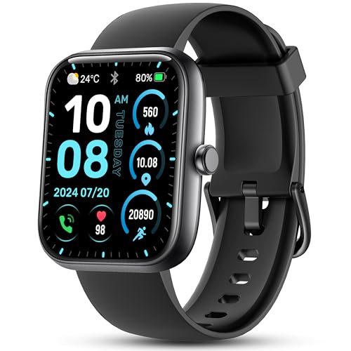 Smart Watch, 1.83'' Smartwatch Women Men Answer Make Calls, Alexa Fitness Watch, IP68 Waterproof Fitness Tracker Watch, He...