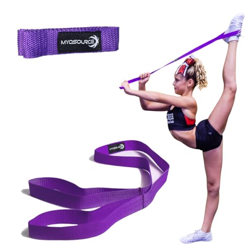 Myosource Kinetic Bands Cheerleading Flexibility Stunt Strap - Improve Stretching and Stunts for Cheer Dance Gymnastics & ...