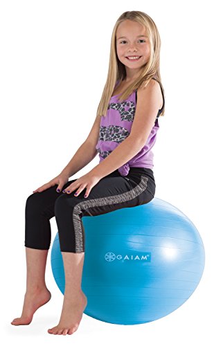 Gaiam Kids Balance Ball - Exercise Stability Yoga Ball, Kids Alternative Flexible Seating for Active Children in Home or C...
