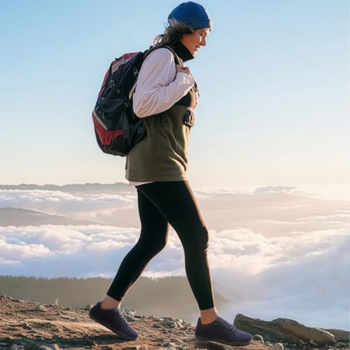 LeIsfIt Women's Barefoot Shoes Slip-On Sneakers Wide Toe Box Minimalist Shoes for Walking Hiking Trail Running