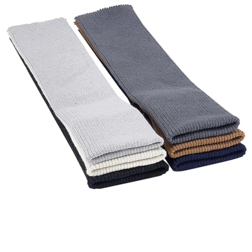 BENECREAT 6 Colors Knit Cuff Sleeve Ribbing Cuff Fabric, 15.7x2.75" Tubular Rib Cuffing Replacement for Waistband Leg Arms...