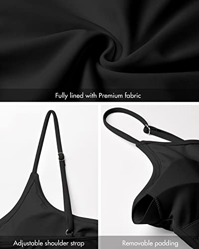 Narecte Sexy One Piece Bathing Suit for Women Tummy Control High Cut One Piece Swimsuit Womens Swim Suit