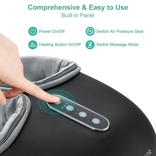 Medcursor Foot Massager with Heat - Shiatsu Feet Massage Machine Delivers Relief for Tired Muscles & Plantar, Deep Kneadin...