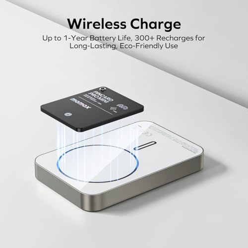 Momax Wallet Tracker Smart Finder - Rechargeable Slim Bluetooth Key Tracking Card with 1-Year Battery, Apple Find My (iOS ...