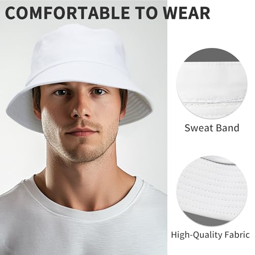 NPQQUAN Bucket Hats fot Men Women Packable Foldable Sun Hats for Women Beach Travel Cap