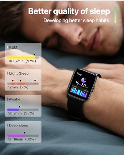 Smart Watch with Alexa Built-in, 1.83" HD Touchscreen Fitness Tracker with Bluetooth Calling, 120+ Sports Modes, Heart Rat...