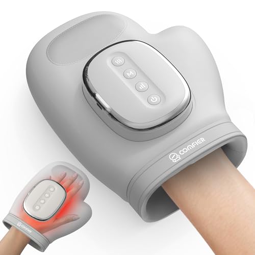 COMFIER Cordless Hand Massager for Arthritis and Carpal Tunnel, Updated Bigger Electric Hand Massager with Heat and Compre...