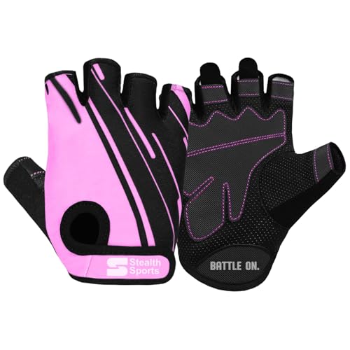 Stealth Sports Weight Lifting Gloves Half Finger Workout Gloves Men Women Anti-Slip Padded Palm Gym Gloves Exercise Gloves...