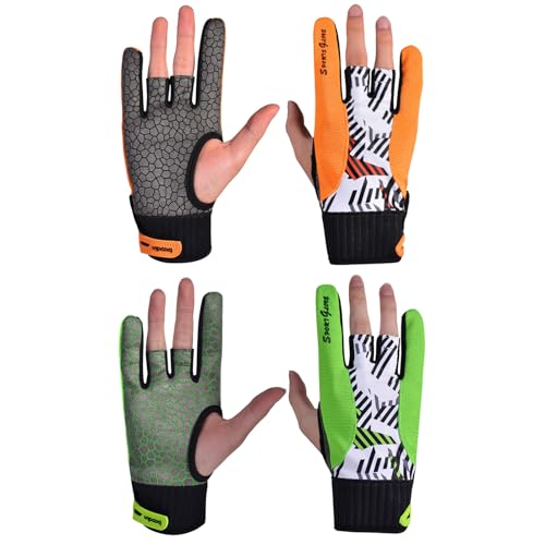 URTERYSER 1 Pair Bowling Accessories Bowling Gloves Bowling Gloves Right Hand Bowling Gloves for Wristband Anti-Slip Sport...