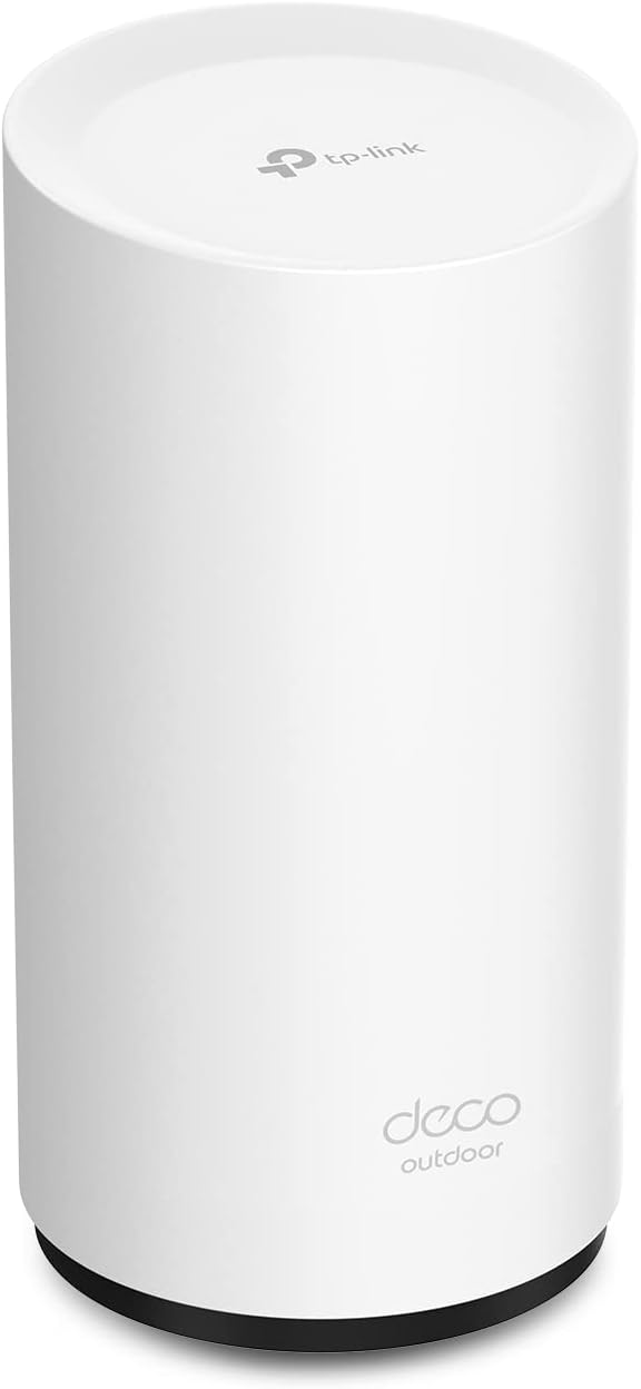 TP-Link Deco Outdoor Mesh WiFi (X50-Outdoor), AX3000 Dual Band WiFi 6 Mesh, 2 Gigabit Ports, 802.3at PoE+,Weatherproof, Wo...