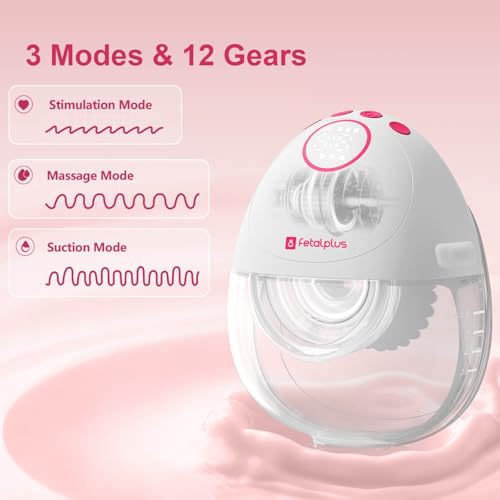FetalPlus Air Pro™ Ultra-Discreet Wearable Breast Pump - Double Pack | Wearable Breast Pump 27mm | 15mm 18mm 21 mm 24mm Fl...