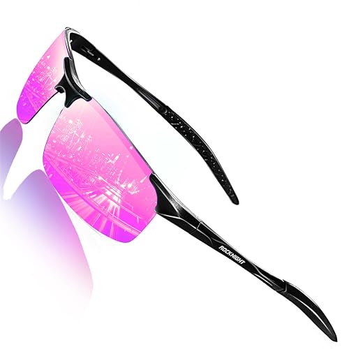 ROCKNIGHT Driving HD Polarized UV400 Protection Ultra light Al-Mg Golf Fishing Outdoor Sunglasses