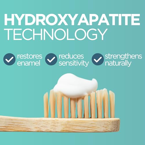 Wellnesse Whitening Hydroxyapatite Toothpaste with Xylitol, Natural Fluoride-Free Teeth Whitening Toothpaste for Adults, S...