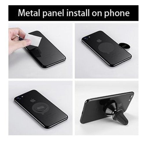 Iflash Universal Air Vent Magnetic Car Mount Phone Holder, 360 Degree Rotation For Multi-Angle View, Cradle-Less Car Phone Mount