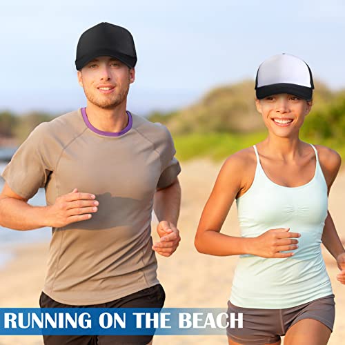 Giegxin 24 Pcs Mesh Trucker Hats Bulk Baseball Cap Beach Hat for Men and Women Wholesale Structured Front Panel Back Ball Cap