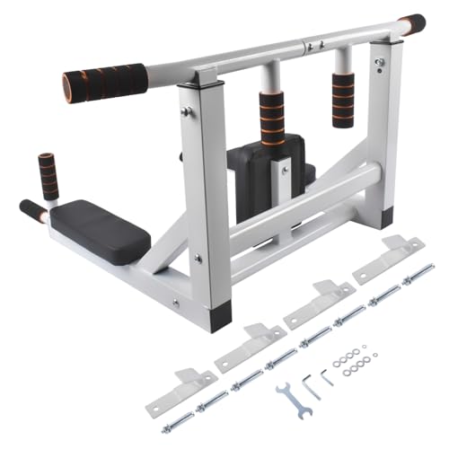Multifunctional Dip Station for Indoor Home Gym Workout Pull Up Bar 440 lbs Training Equipment Mixizap