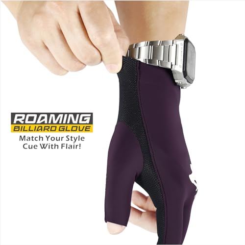 Roaming Billiard Shooters Carom Pool Snooker Cue Sport Glove Fits on Left or Right Hand for Men Women