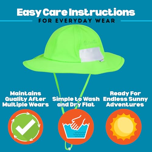 SwimZip Wide Brim Sun Hat | UPF 50+ Protection for Baby, Toddler, and Kids