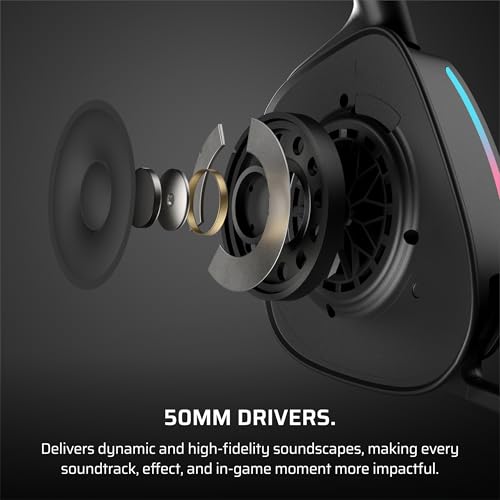 Corsair Void v2 Wireless Gaming Headset with Bluetooth for PC, PS5, PS4, Switch, Mobile – Dolby Atmos, 70 Hr Battery, Dual...
