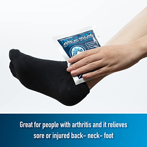 General Medi Instant Ice Cold Pack (4”x 5.5”) – 8 Packs Disposable Cold Therapy Ice Packs for Pain Relief, Swelling, Infla...