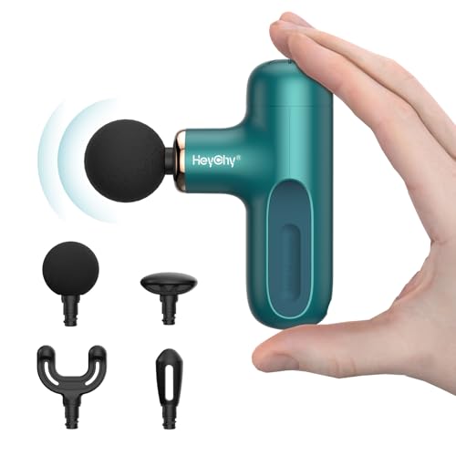 HEYCHY Super Mini Massage Gun, Percussion Deep Tissues Muscle Massager, Compact Sports Travel Massage Gun, Portable Handhe...