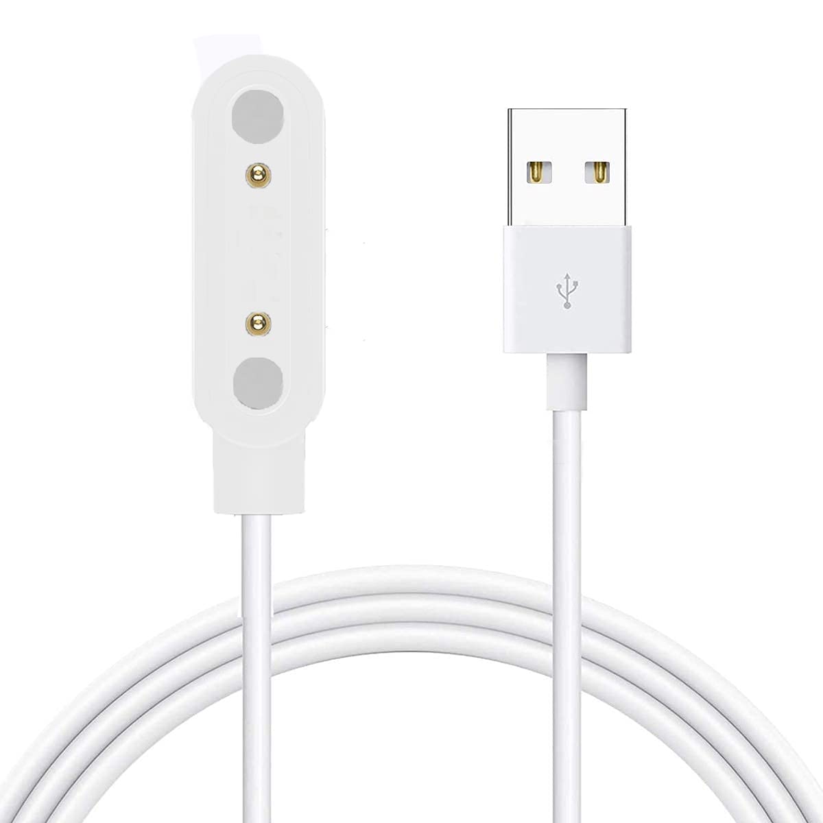 Lamshaw Compatible For Lige Smart Watch Charger, Magnetic Usb Replacement Charging Cable Compatible With Lige Smart Watch (White