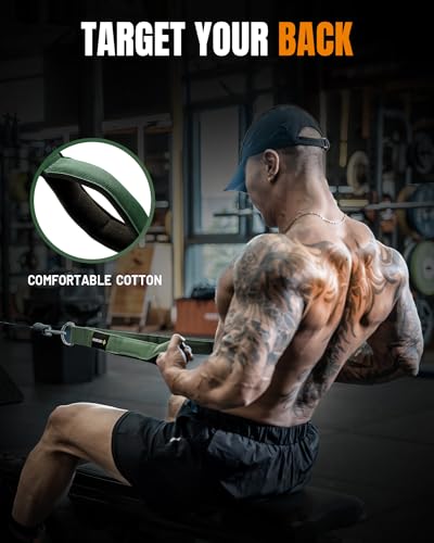 MANUEKLEAR Tricep Rope Cable Attachment Handles, Greater Range of Motion, Tricep Pull Down Rope for Push Downs, Crunches, ...