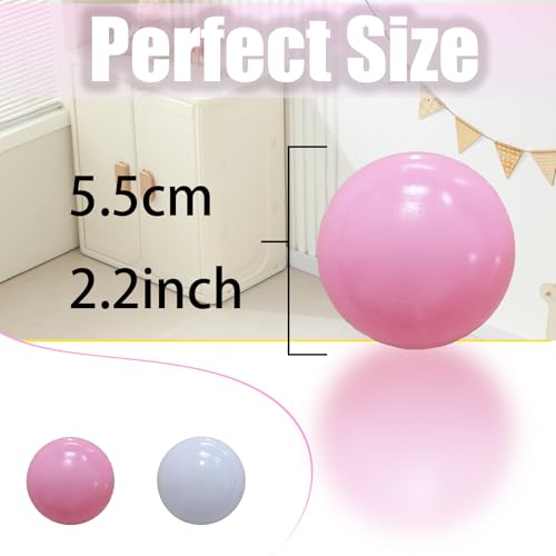 VivaVolt Ball Pit Balls 100 - Safe Phthalate Free BPA Free Ball Pits Balls for Toddlers, 2.2 Inch Bright Colors Crush Proo...